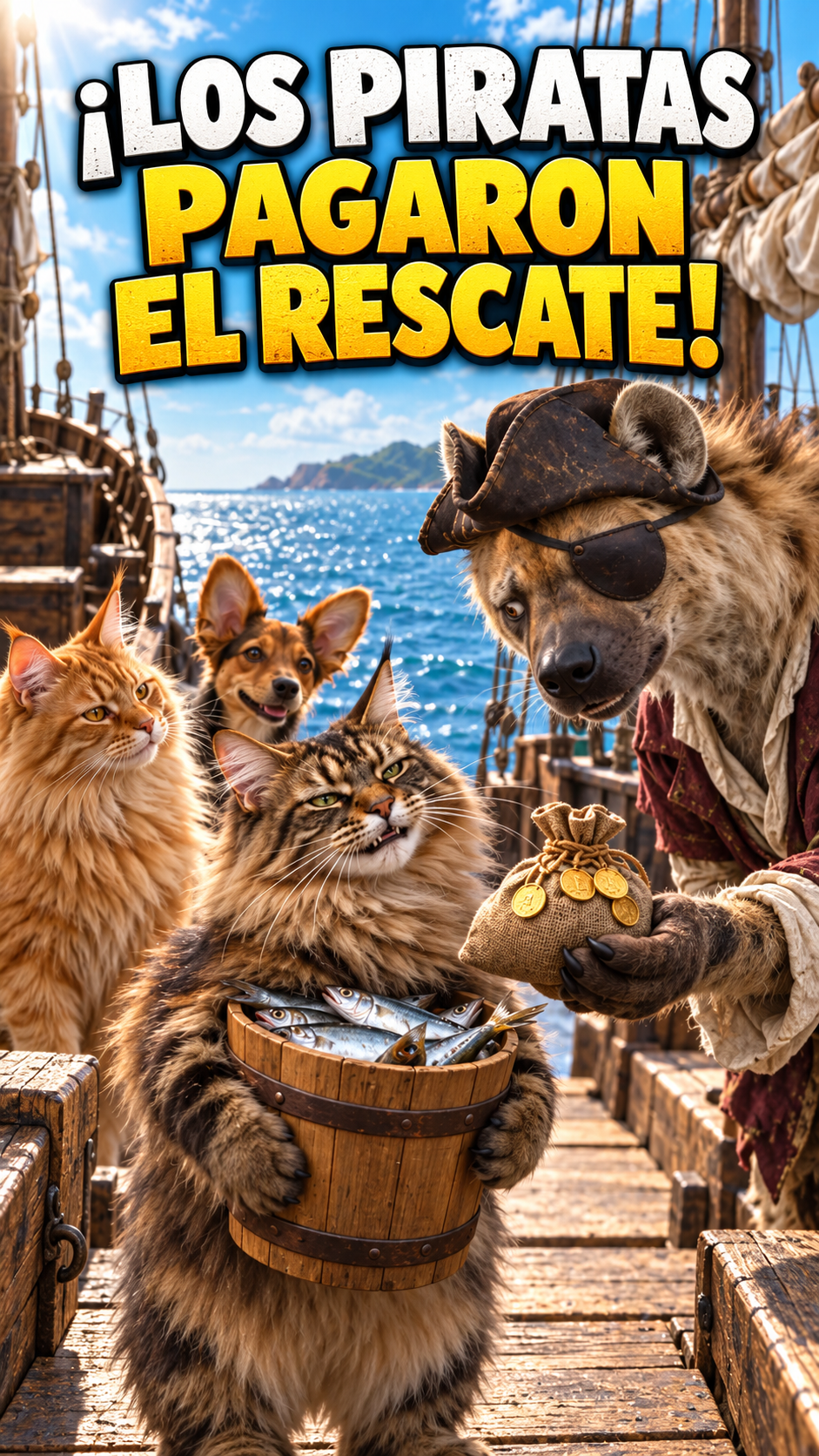 Cartel del corto Los piratas pagaron el rescate